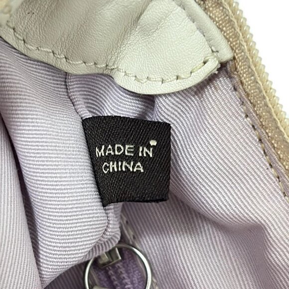 COACH Optic Signature - Beige Cream Multi PVC Leather Shoulder Bag - Picture 6 of 9